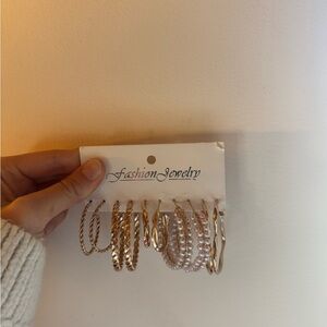 Fashion Jewelry Gold and Silver Hoop Earrings Collection